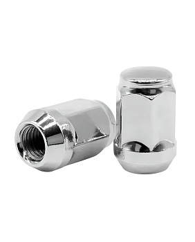 Гайка колесная М14*1,5 - 20 шт. (35 высота, ключ 19, конус, закрытая, хром.)