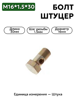 болт-штуцер м16*1,5*30 гура 3105-3430100  в Нижнем Новгороде